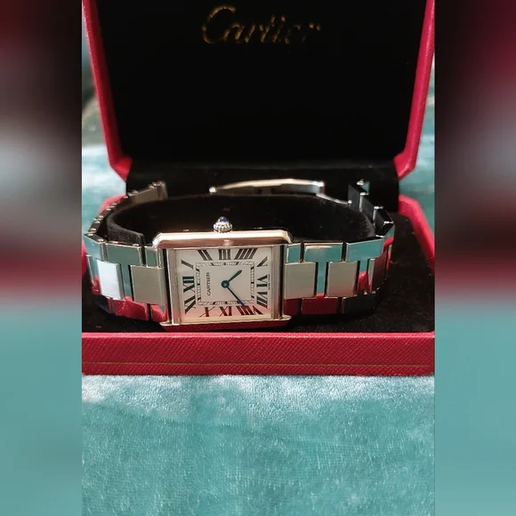 Cartier Tank Solo Large Stainless Steel Watch - Picture 8 of 10
